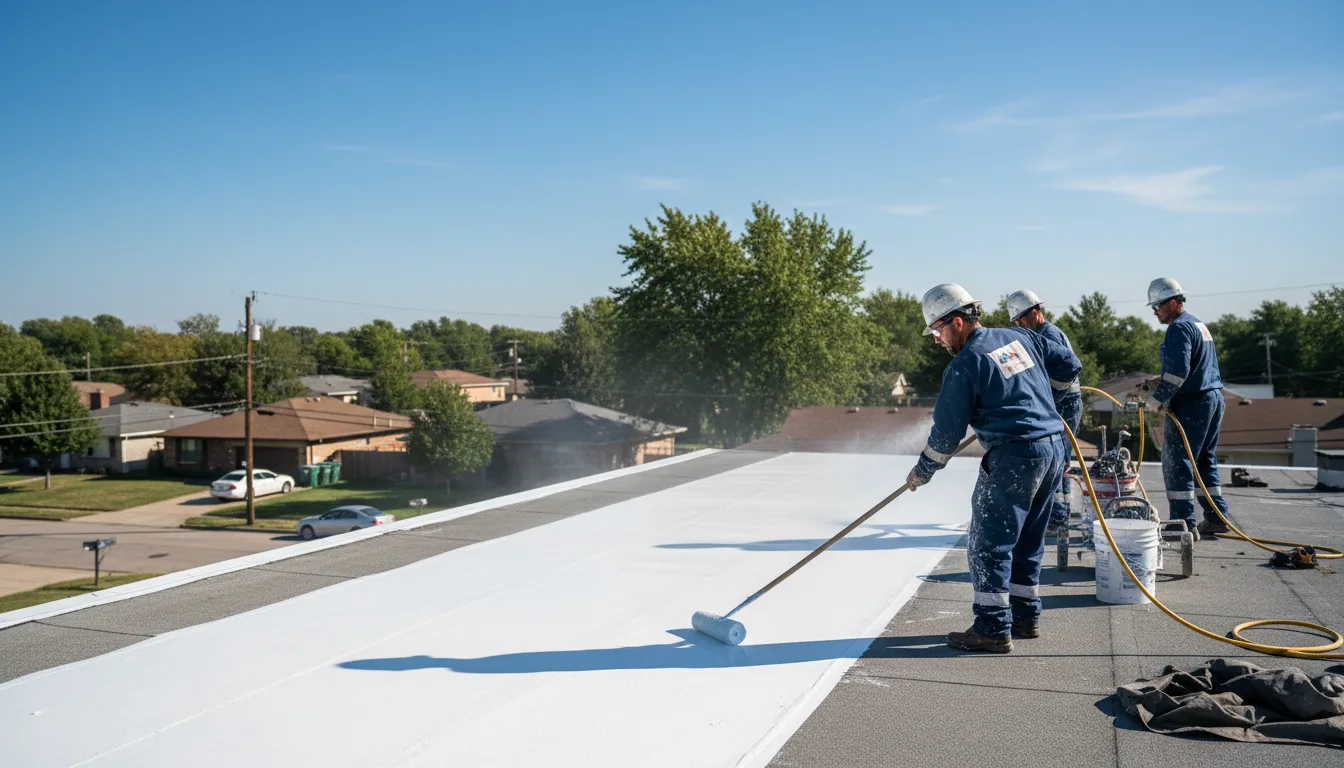 Commercial roof coating in Joes, CO near me